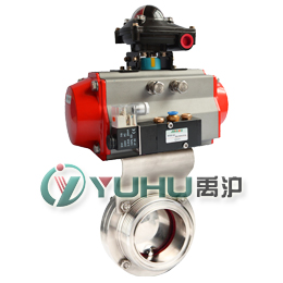D621F衛(wèi)生級(jí)氣動(dòng)蝶閥（外螺紋連接）